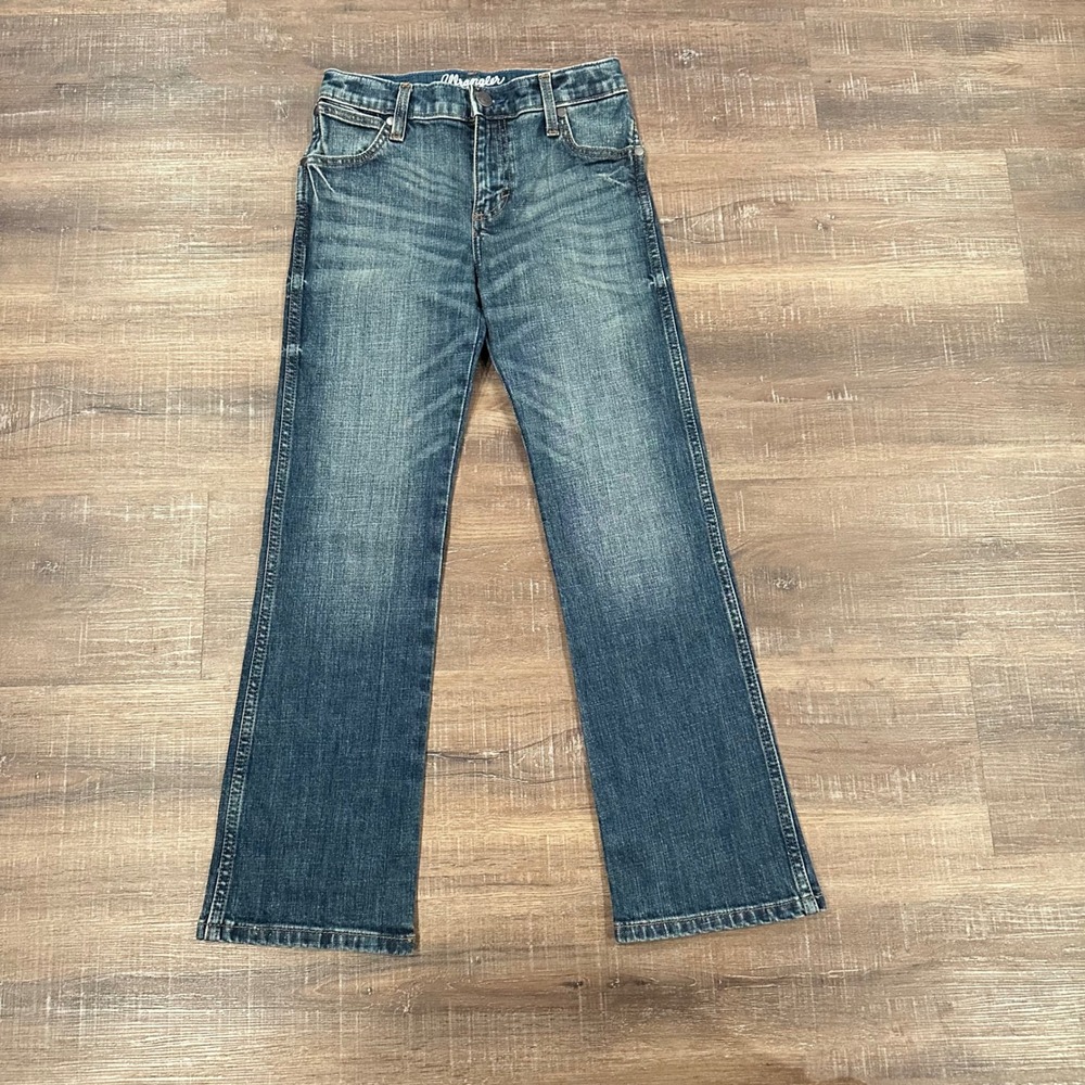 Wrangler Retro Kids Slim Boot Cut Jeans Medium Wash Denim Size 10 Regular Boy